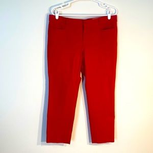 Banana Republic Red Sloan Fit Pants